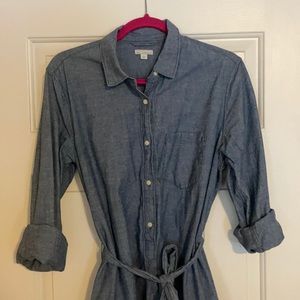 Gap Tie Waist Denim Dress